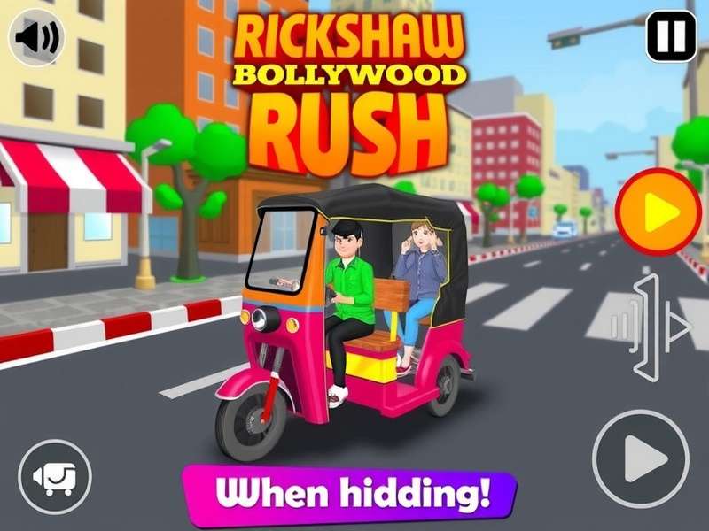 Rickshaw Bollywood Rush Game Screenshot